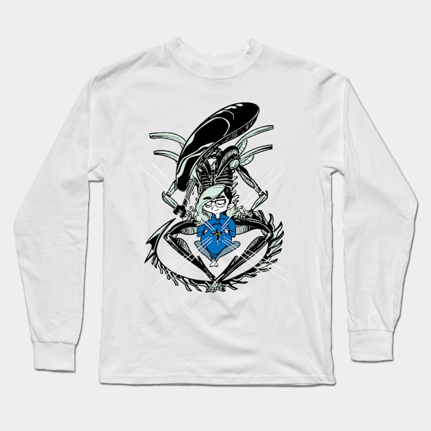 Alien Emergence Long Sleeve T-Shirt by alirthome